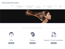 Tablet Screenshot of haircentredubai.com